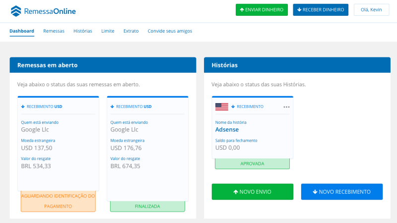 Remessa Online VS Banco Rendimento - Qual melhor para Adsense?