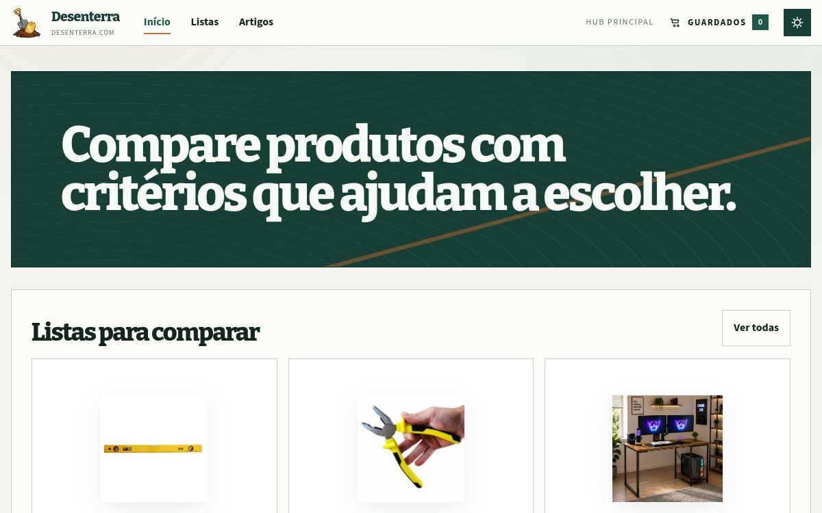 Prévia do projeto Desenterra