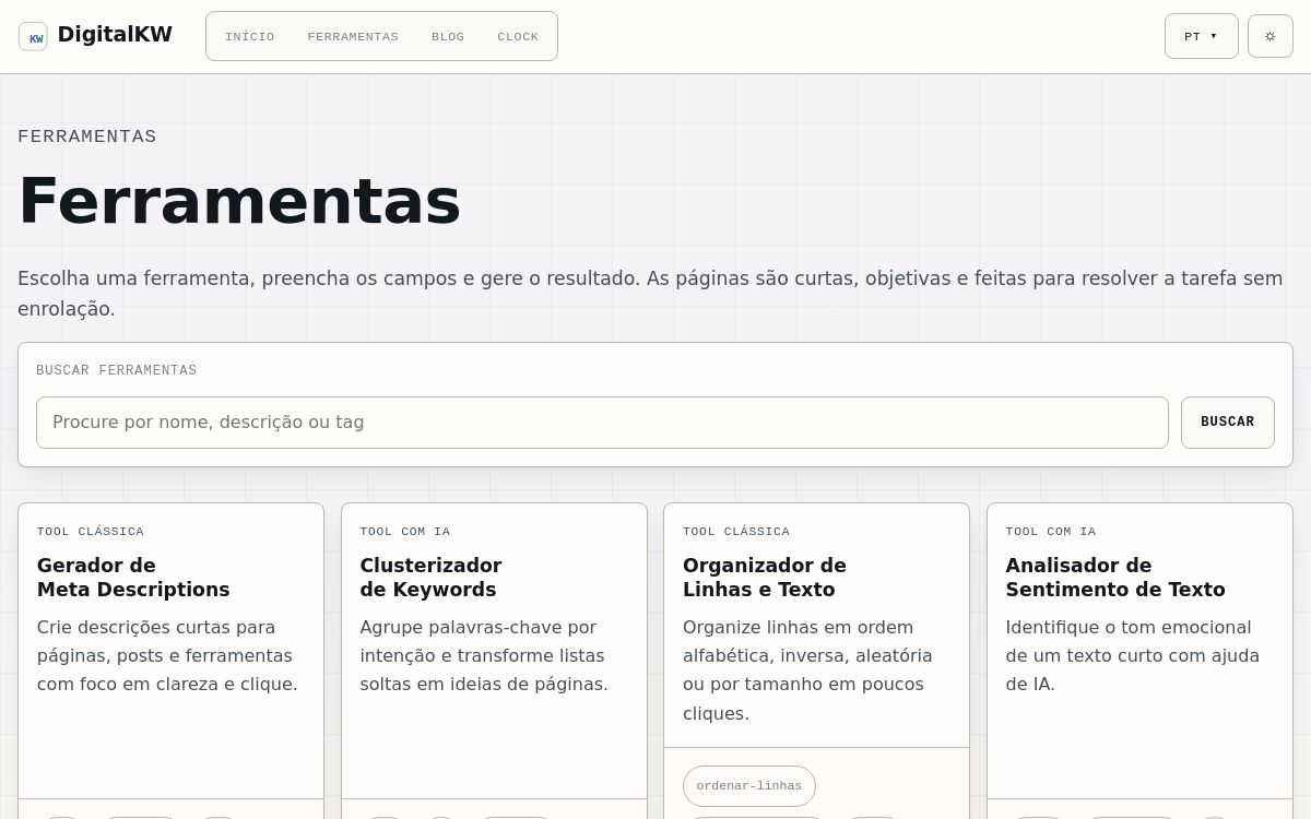 Prévia do projeto DigitalKW