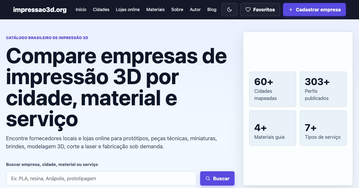 Prévia do projeto Impressão 3D