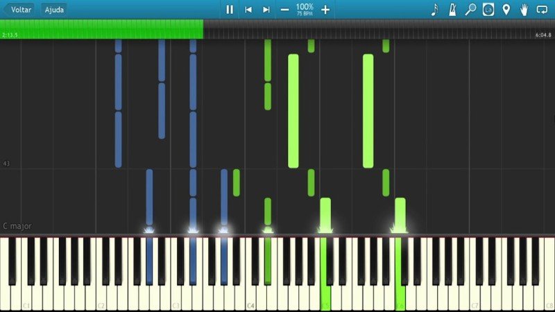 Aprenda a tocar piano e teclado com Synthesia