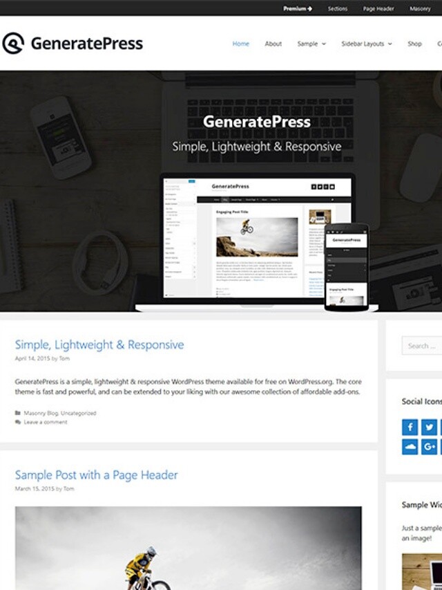 GeneratePress – O Melhor Tema WordPress